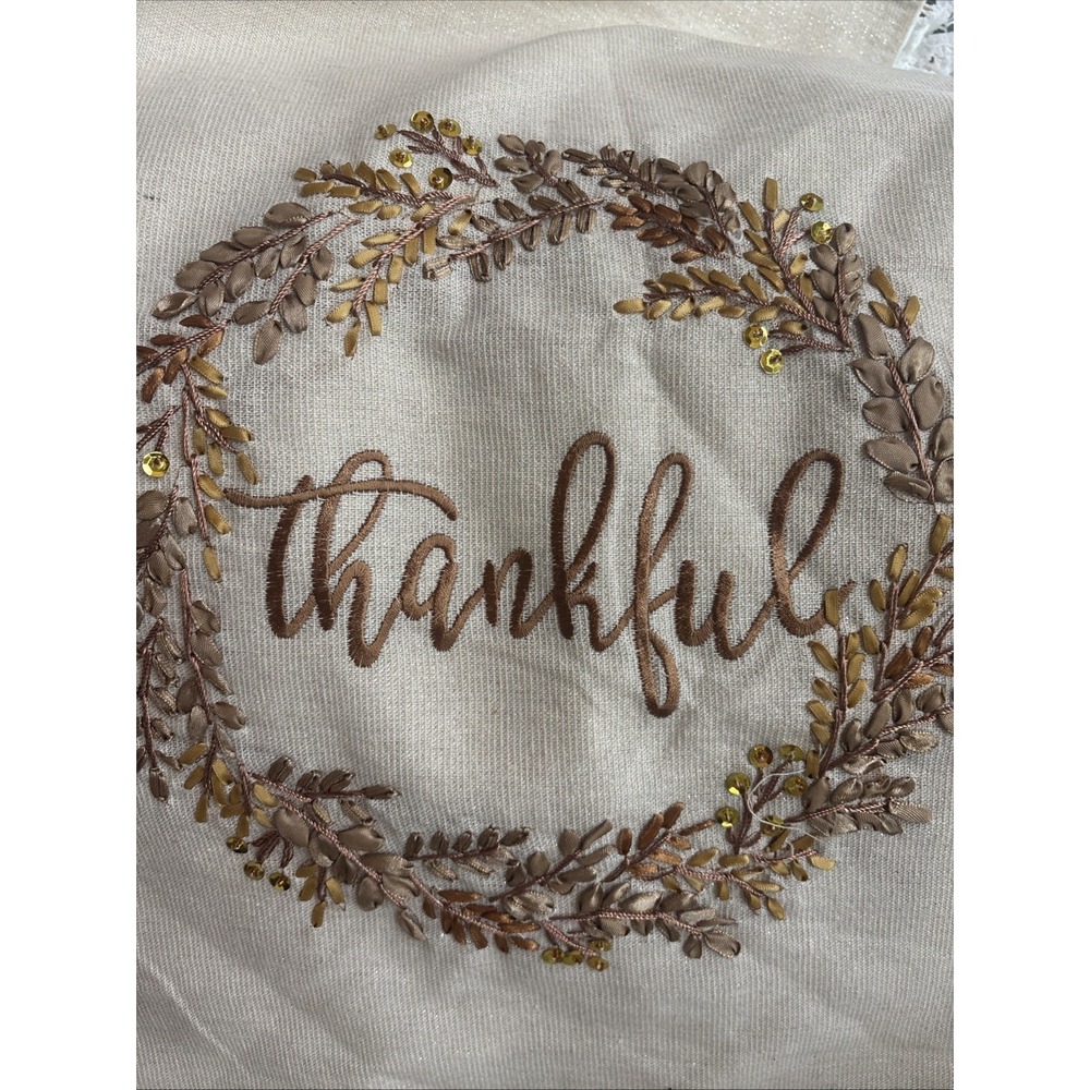 Thankful Thanksgiving Table Runner 72x13